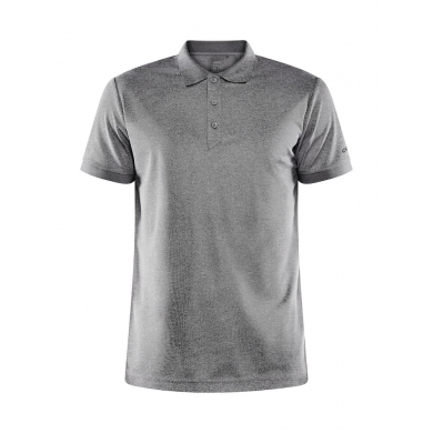 Craft Sport-Polo Core Unify (funktionelles Recyclingpolyester) dunkelgrau meliert Herren